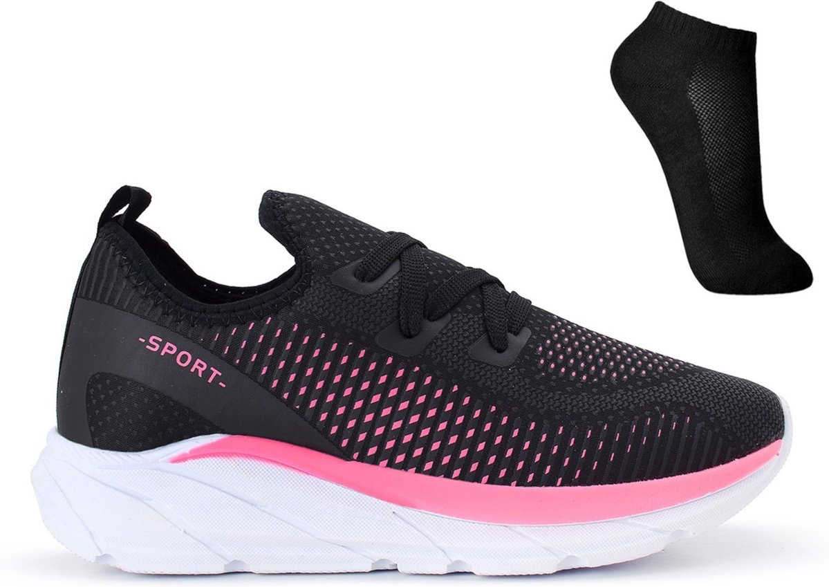 Imagem principal Tenis Meia Feminino Esportivo Treino Academia Light Sport + Meia CALCADOS LGHT LIGHT preto CALCADOS LGHT LIGHT preto