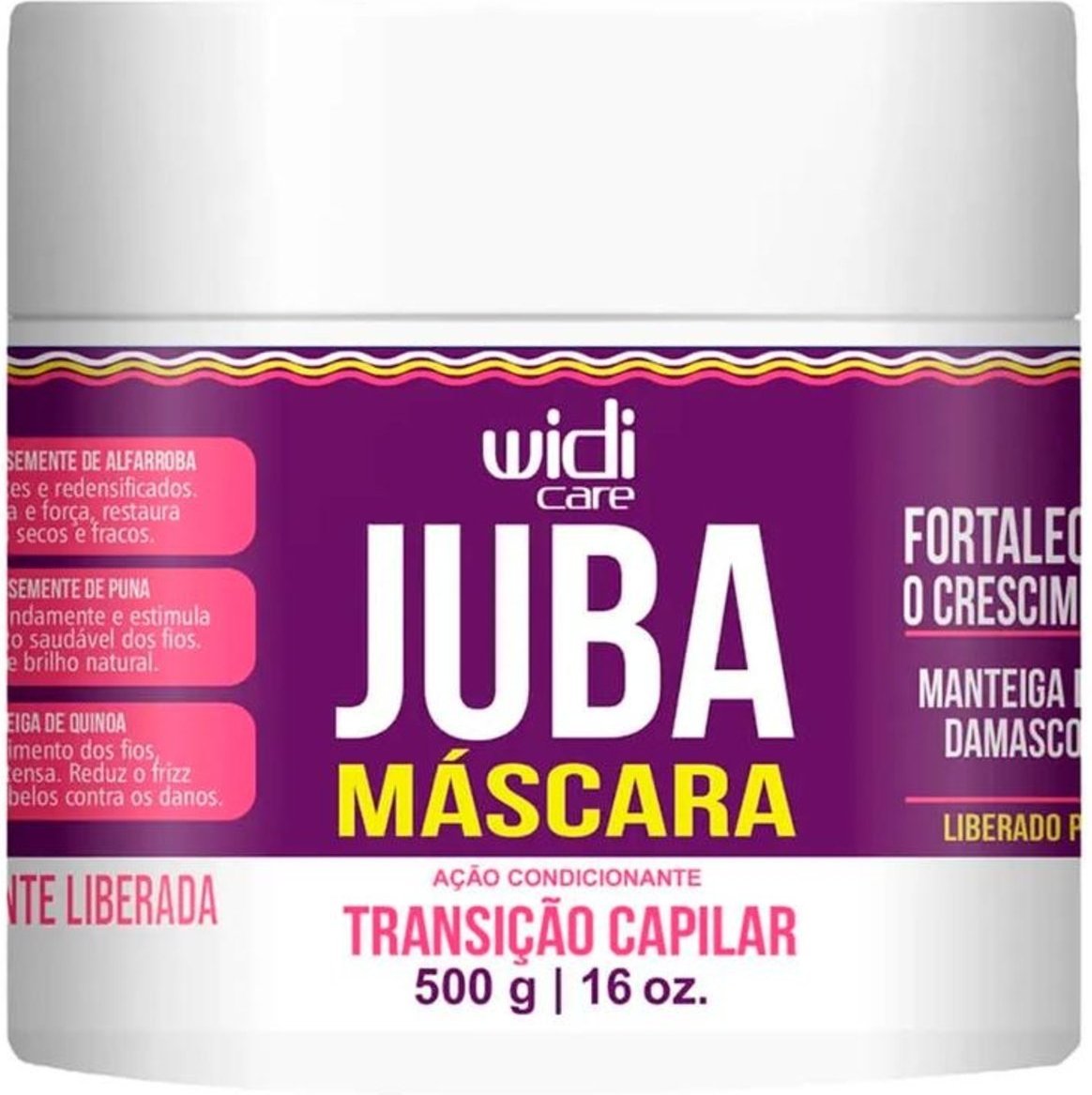 Widi Care Juba Transição Capilar Máscara Ação Condicionante 500G