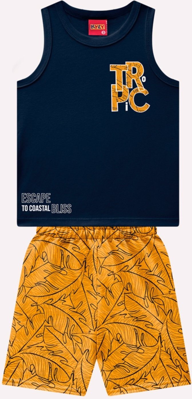 Imagem principal Infantil - Conjunto Menino Lettering Kyly cinza Kyly cinza