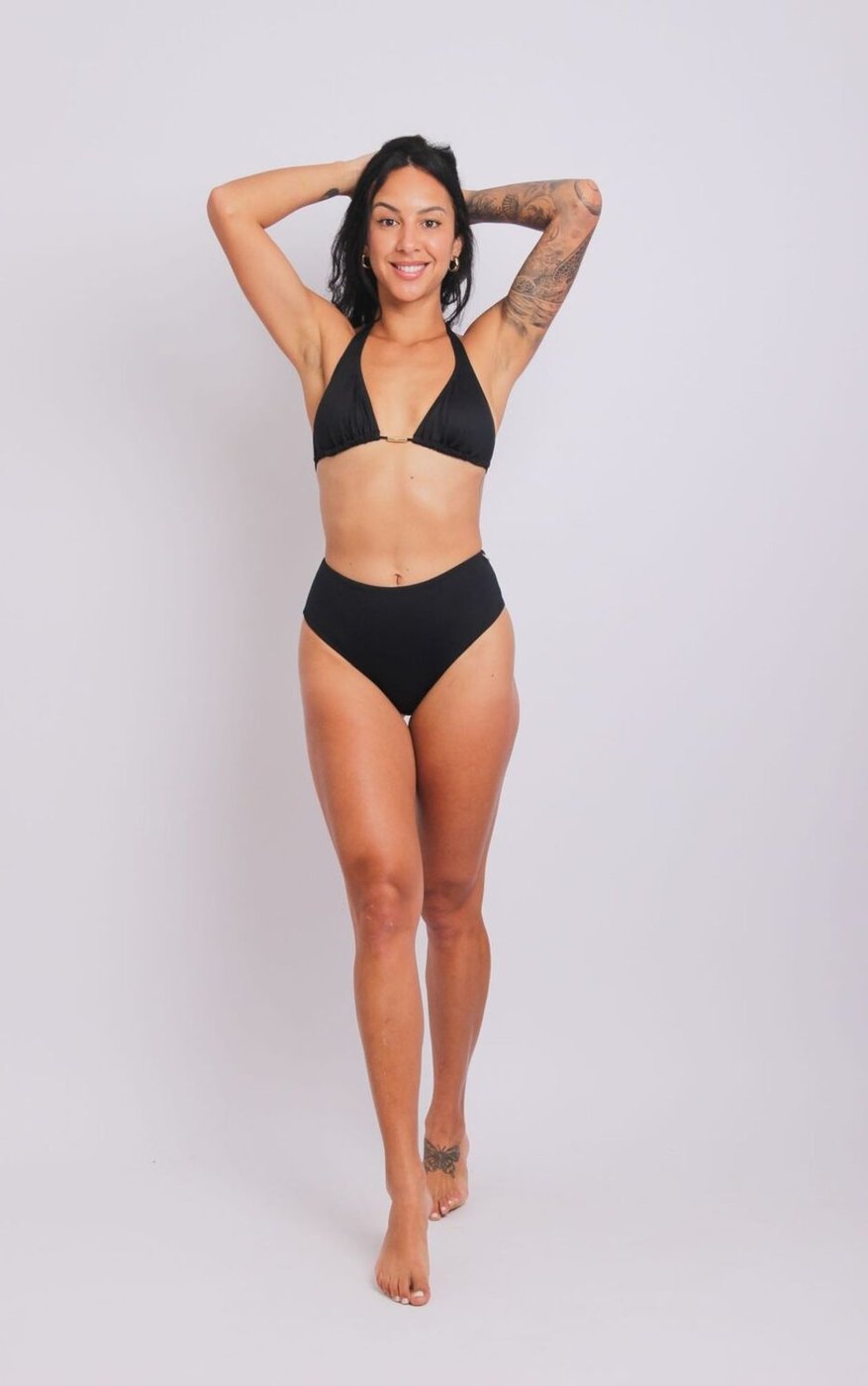 2434 - Calcinha de Biquíni Fio Duplo Lateral Larga Duna Casual