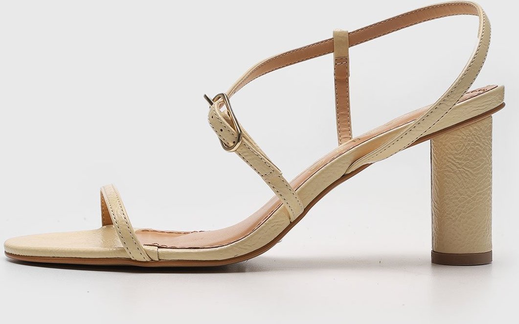 Sandália Feminina Degalls Salto Bloco Amarela