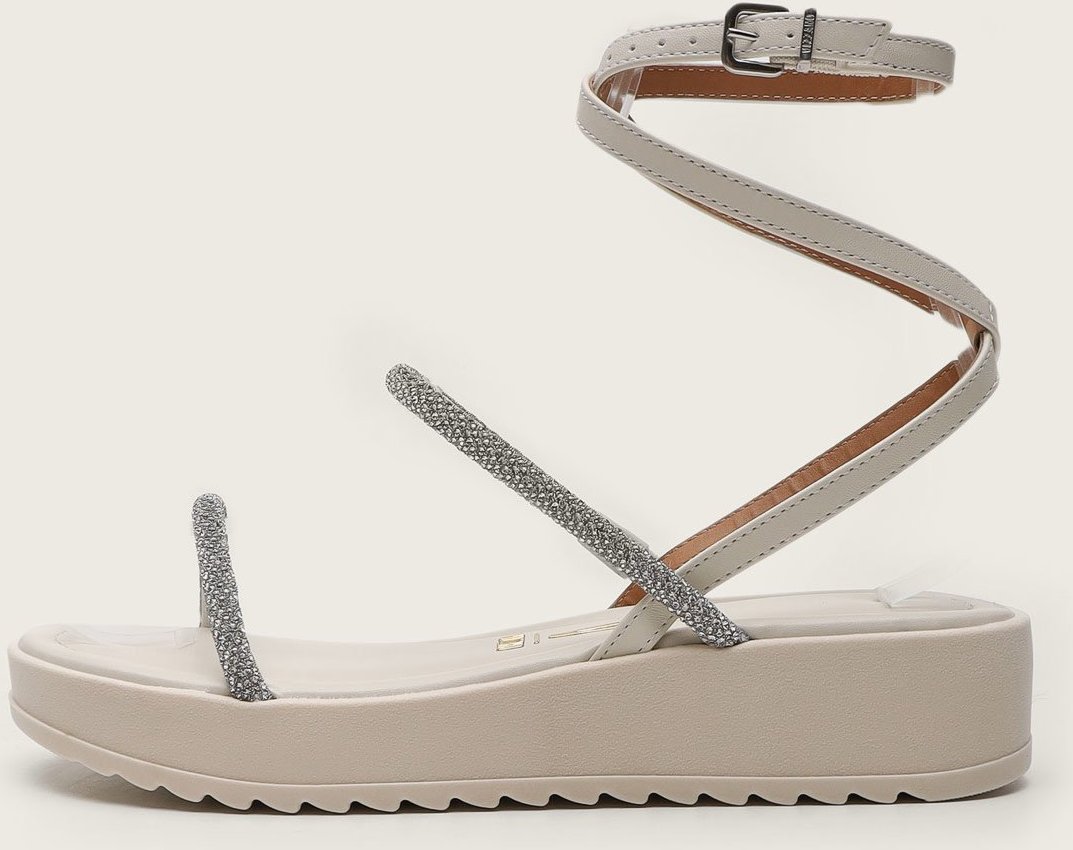 Sandália Vizzano Pedraria Off-White