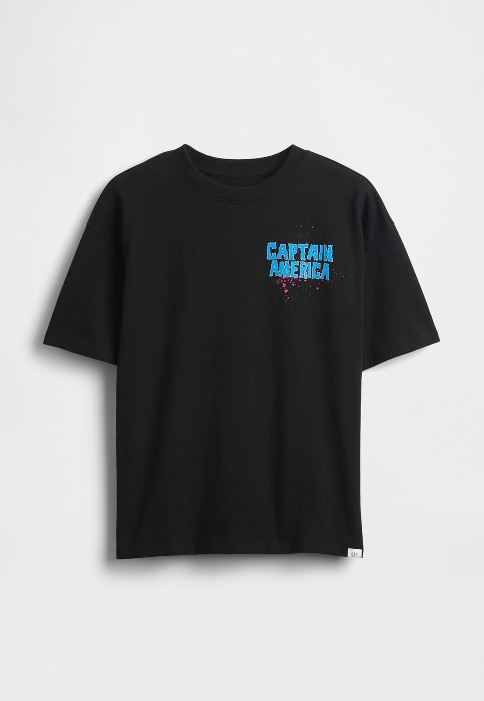 Infantil - Camiseta GAP Capitão América Preta