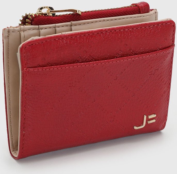 Carteira Feminina Jorge Bischoff Texturizada Vermelha