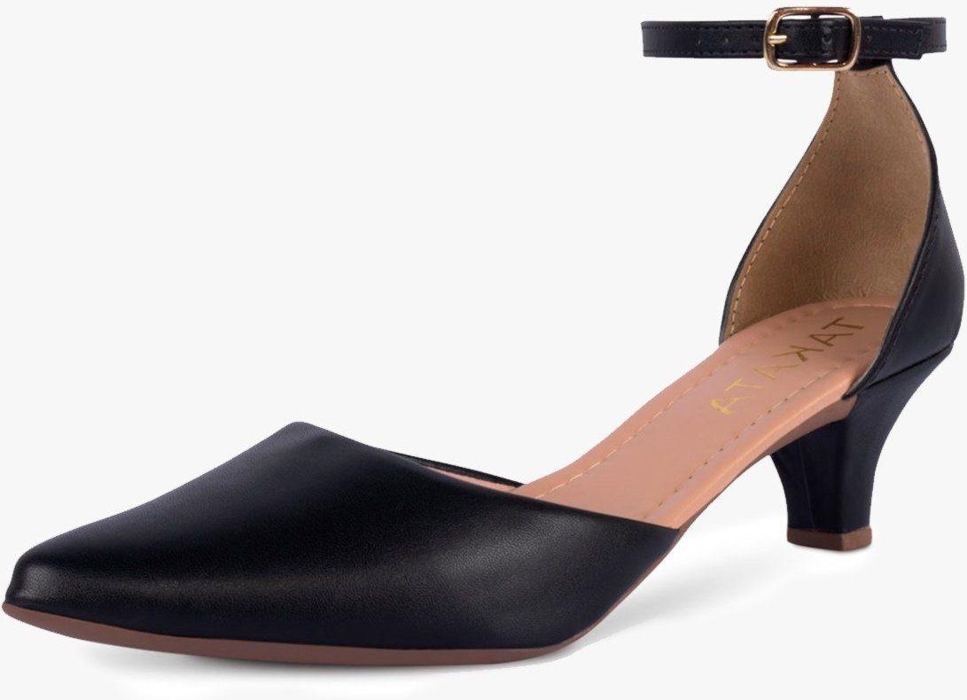 Imagem principal Scarpin Feminino Takata Salto Baixo Fino Salomé Sintético TAKATA BY RAFAEL TAKATA preto TAKATA BY RAFAEL TAKATA preto