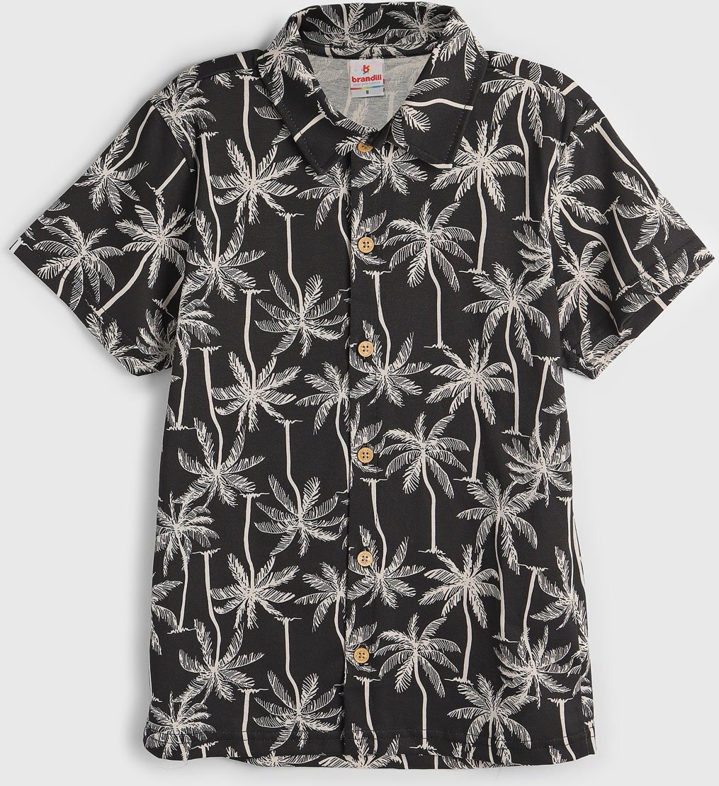 Imagem principal Infantil - Camisa Brandili Folhagem Preta preto Brandili preto