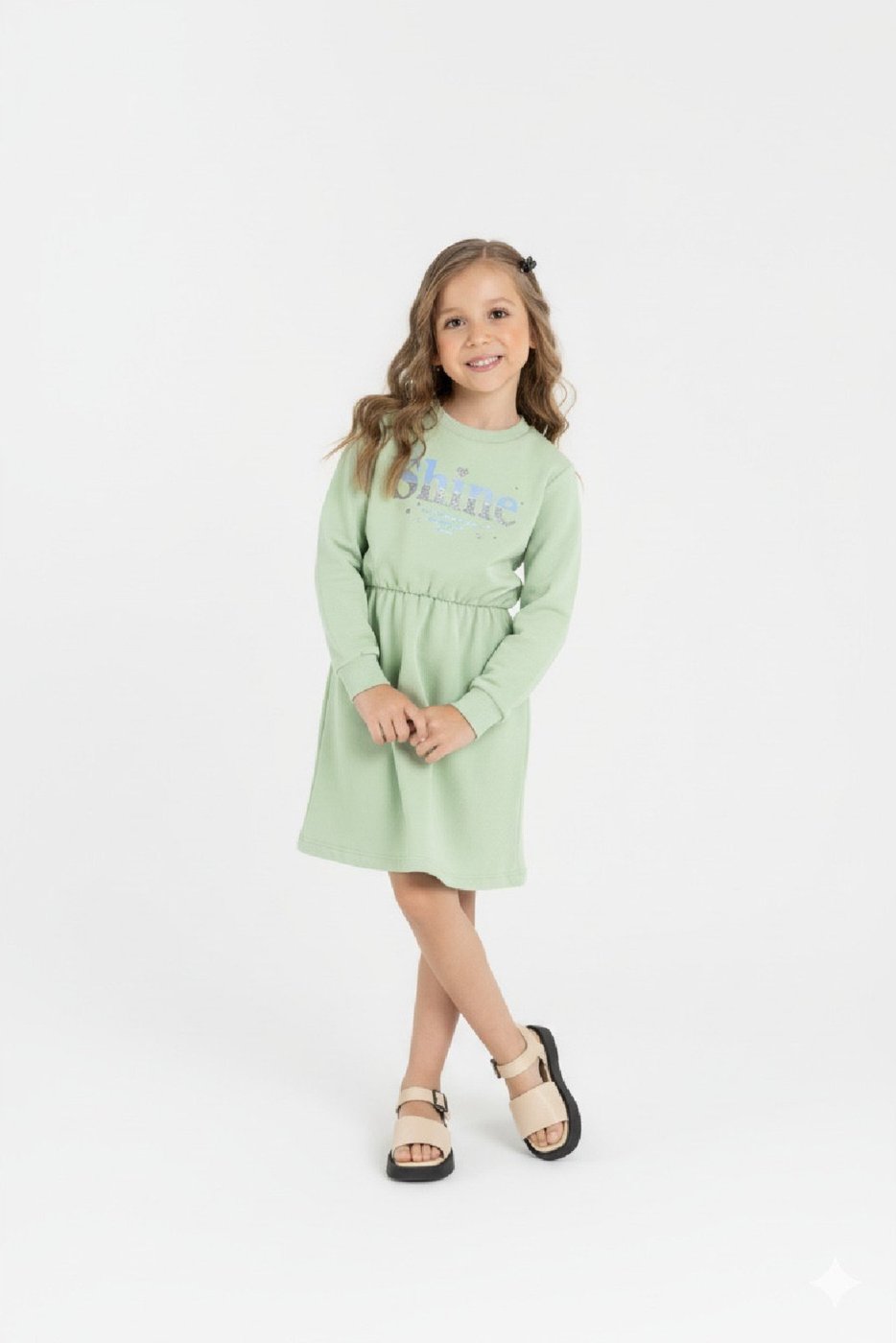 Infantil - Vestido Moletom Sem Felpa Guloseima