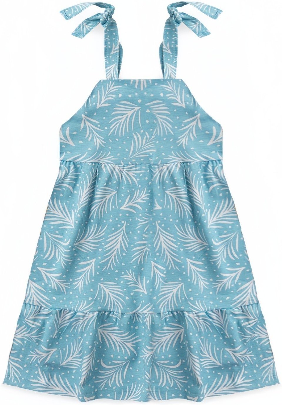 Imagem principal Infantil - Vestido Platinum Folhas brancas PLATINUM KIDS azul PLATINUM KIDS azul