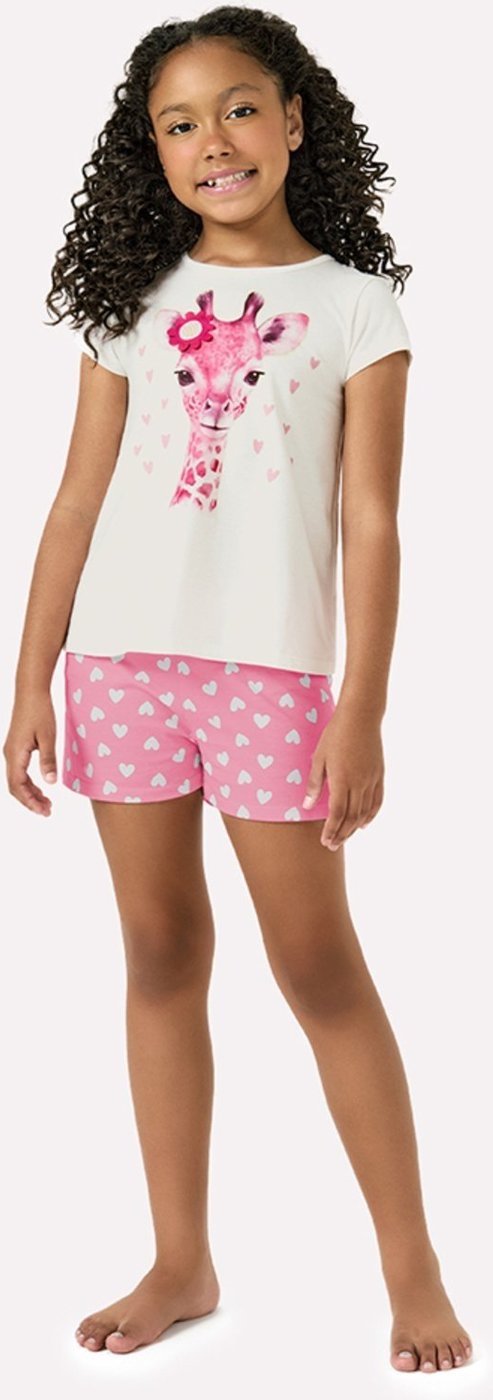 Pijama Menina Girafa