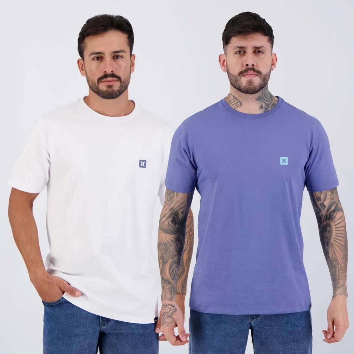 Kit 02 Camisetas Hurley e Lilas