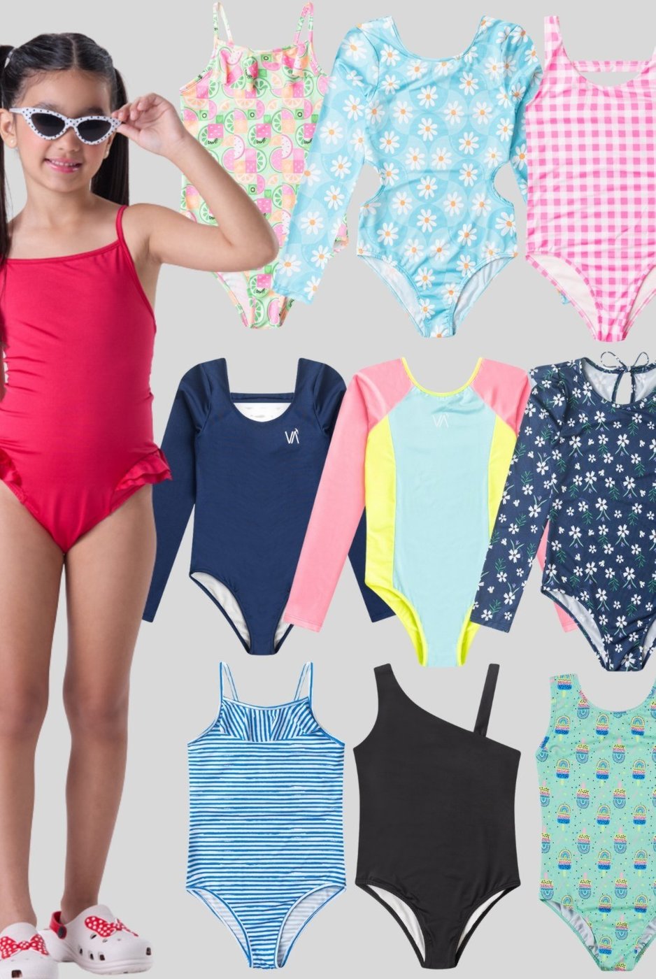 Imagem principal Kit Sortido Peças de Roupas Infantis Menina Moda Praia Maiôs VIDA COSTEIRA multicolorido VIDA COSTEIRA multicolorido