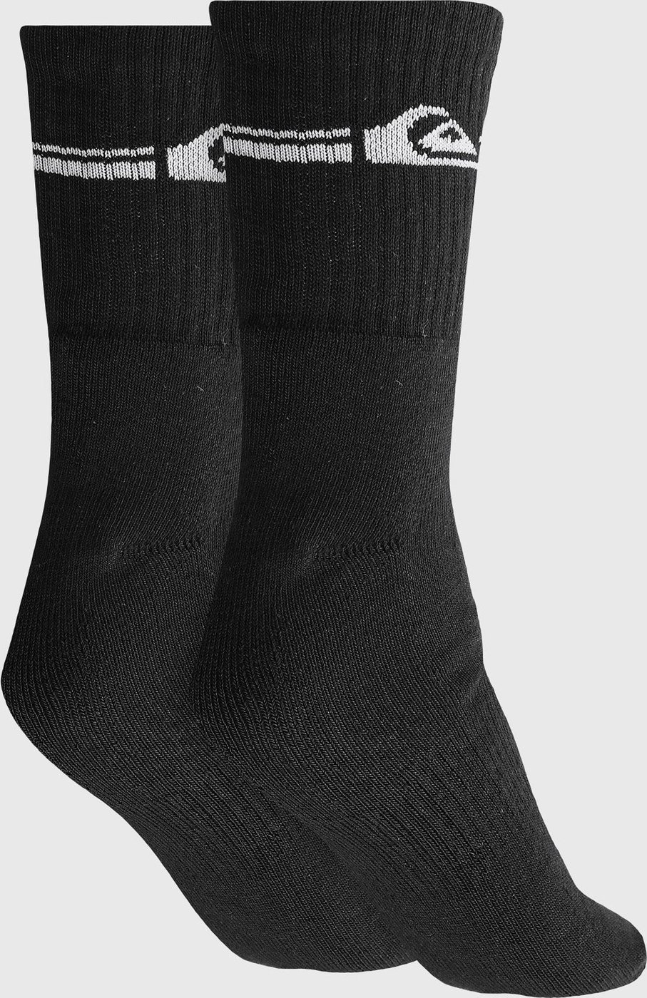 Kit 3pçs Meia Quiksilver Cano Médio Logo