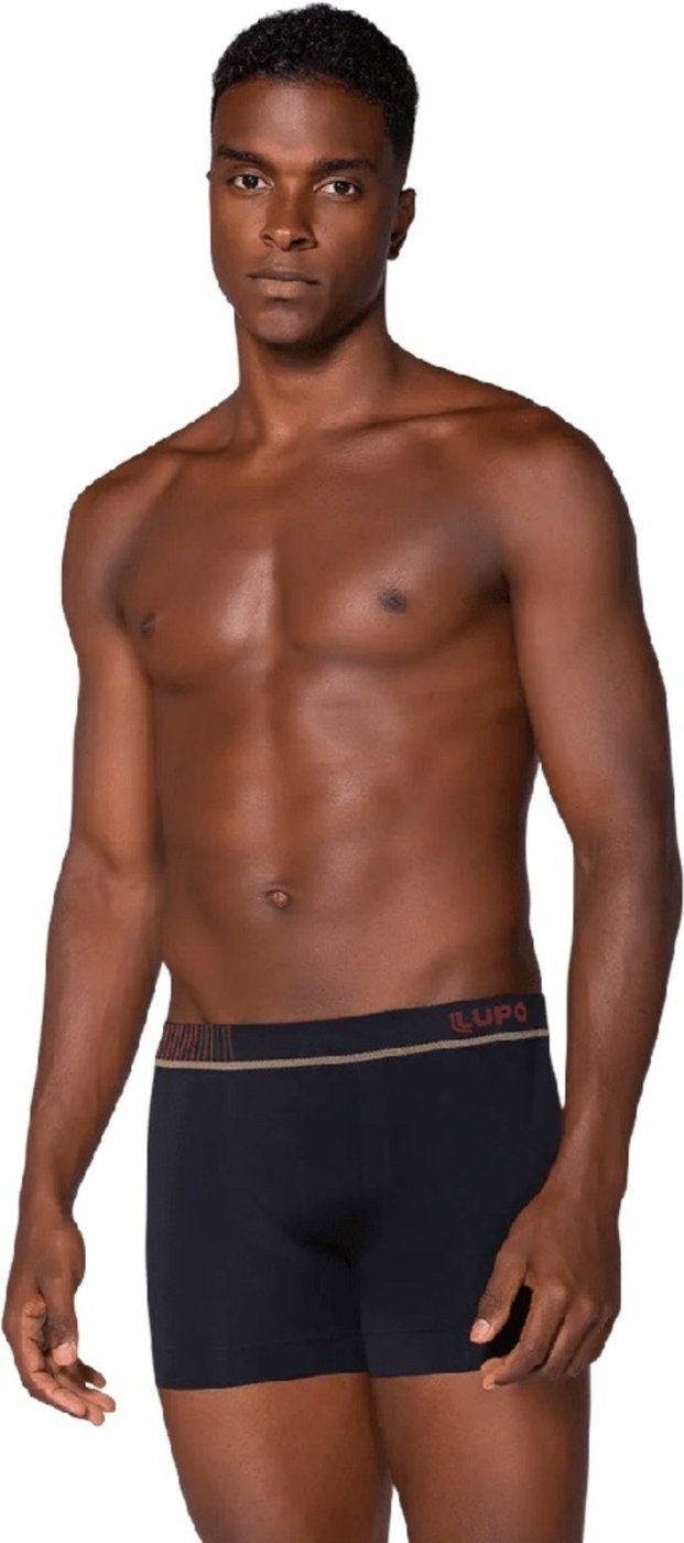 Imagem principal Cueca Lupo Boxer Microfibra Cós Traços - 0 cinza Lupo cinza