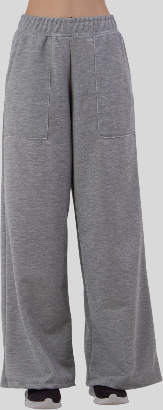 Imagem principal Calça Wide Legging Feminina com Bolso Moletinho cinza cinza