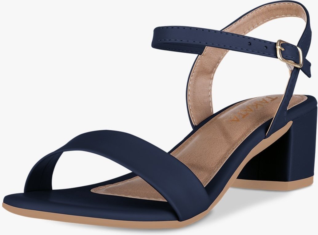 Imagem principal Sandália Feminina Salto Baixo Bloco Grosso Casual Confortável Tira Marinho Sintético TAKATA BY RAFAEL TAKATA azul marinho TAKATA BY RAFAEL TAKATA azul marinho