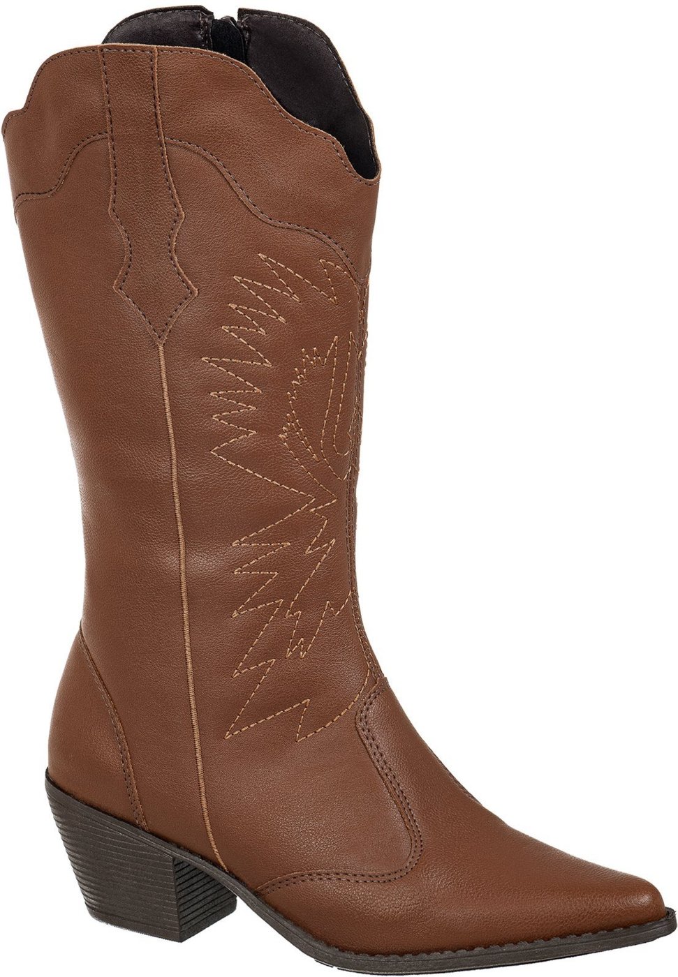 Bota Texana Country Gigil Western Cano Médio Bordada