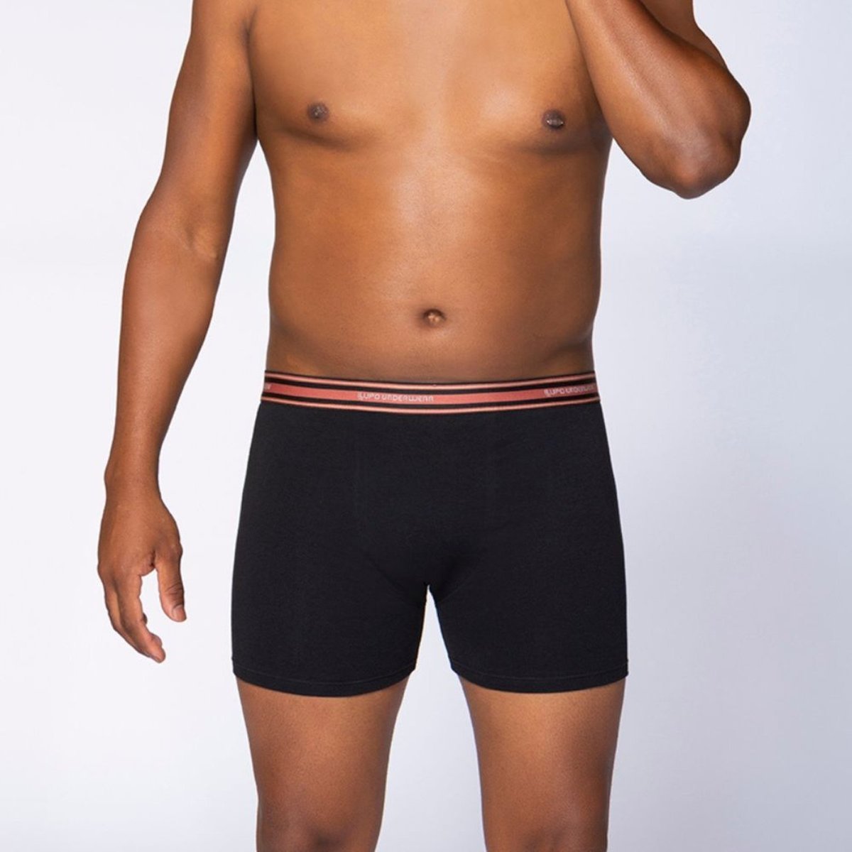 Imagem principal Cueca Lupo Boxer Algodão com Elastano Tamanho Especial cinza Lupo cinza