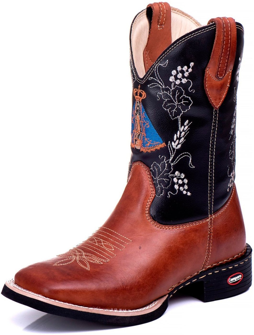 Bota Couro Campero Texana Nossa Senhora Pinhão