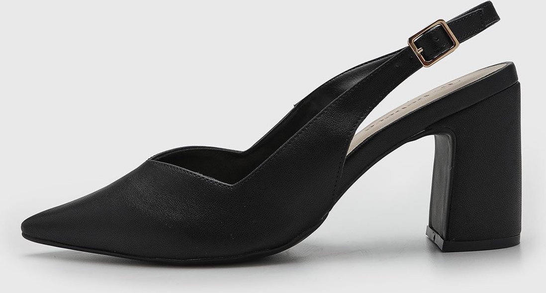 Scarpin Feminino cê Salto Alto Preta