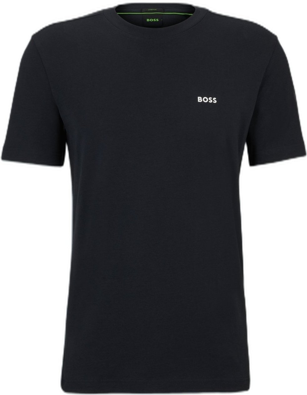 Camiseta regular de algodão com logo contrastante Azul-Marinho - 5GG