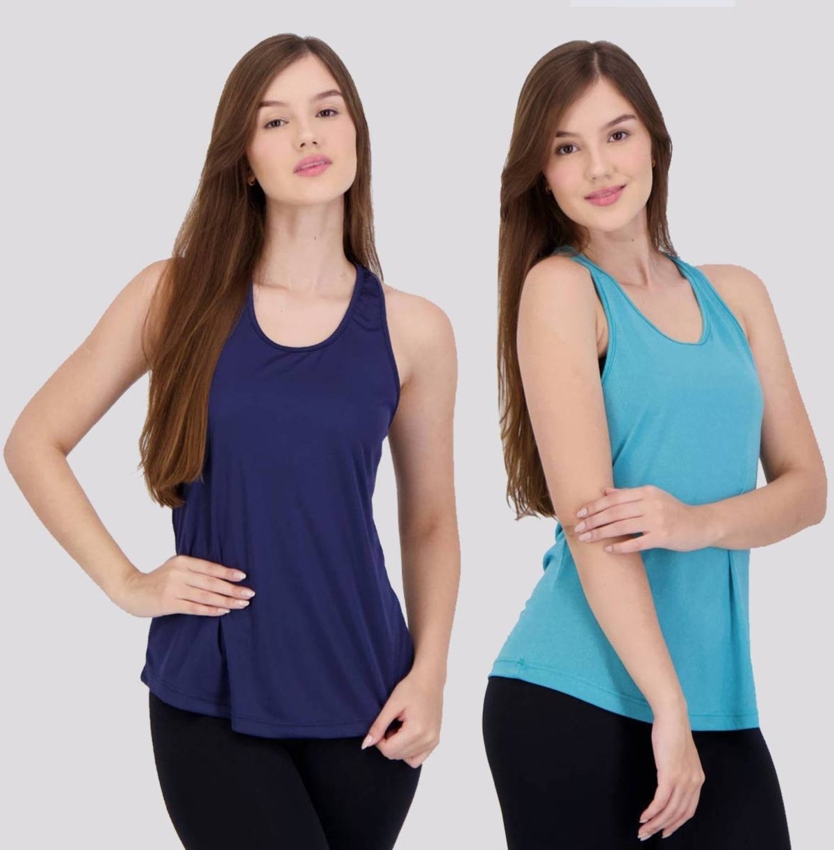 Kit 2 Regatas Area Bio Feminina Marinho e