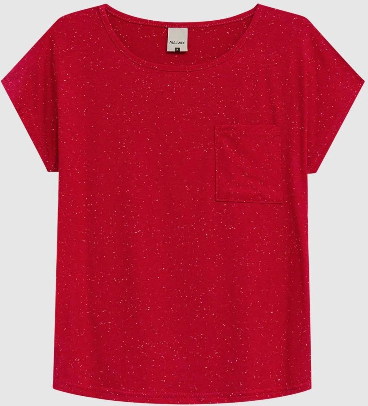 Imagem principal Blusa Ampla Feminina Detalhe Bolso Frontal Em Viscose Stretch Malwee vermelho Malwee vermelho