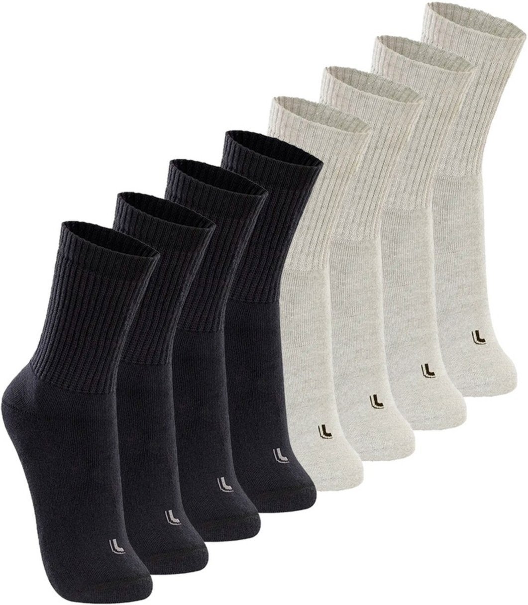 Imagem principal Kit com 8 Pares de Meias Esportiva Cano Longo Lupo preto Lupo preto