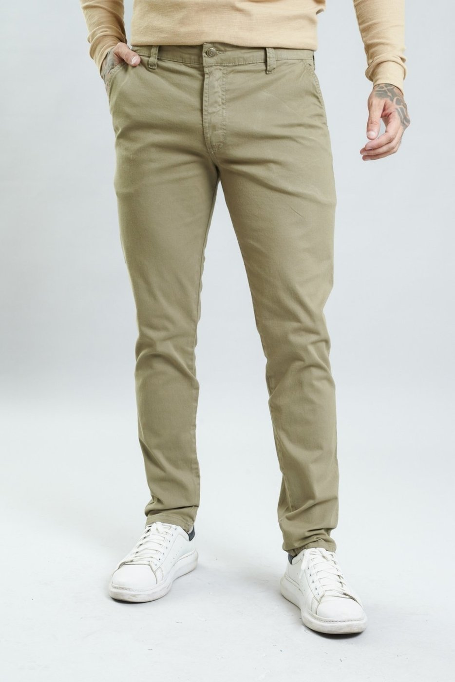 Imagem principal Calça de Sarja Sport Fino Masculina Color Dialogo Jeans cinza Dialogo Jeans cinza