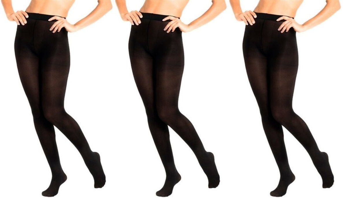 Kit com 3 Meias Calças Fio 40 Opaca Trifil 6345