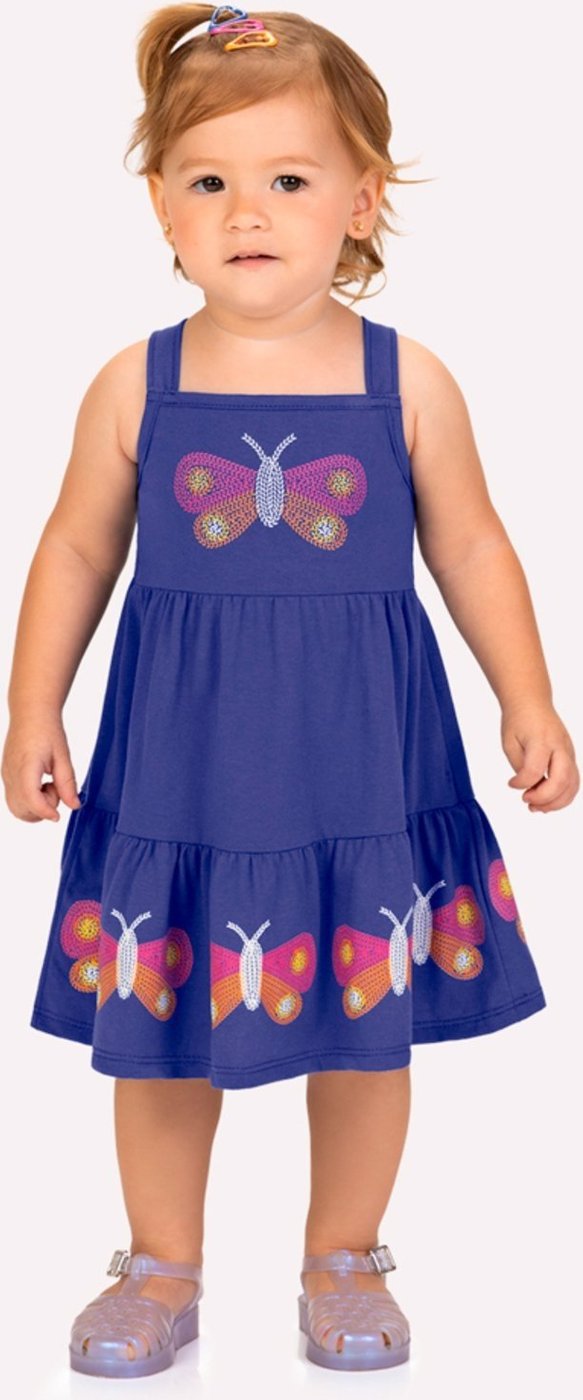 Imagem principal Infantil - Vestido Menina Borboletas Kyly verde Kyly verde