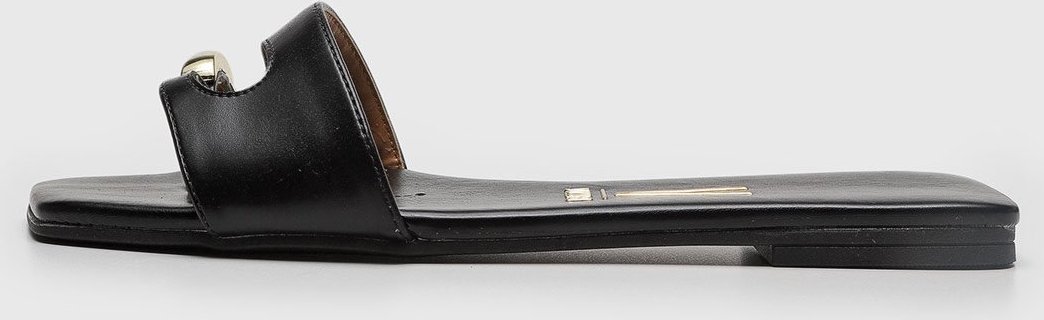 Rasteira Feminina Vizzano Aberta Detalhe Metálico Preta