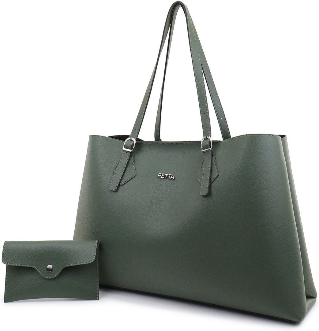 Bolsa Feminina Grande Alça Regulavel de Ombro Espaçosa Retta Oficial Verde