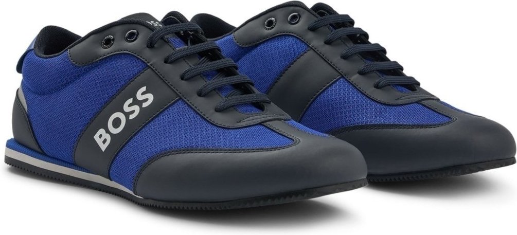 Imagem principal T��nis Com Logo Da Marca Com Painéis Em Malha E Borracha Boss azul marinho Boss azul marinho