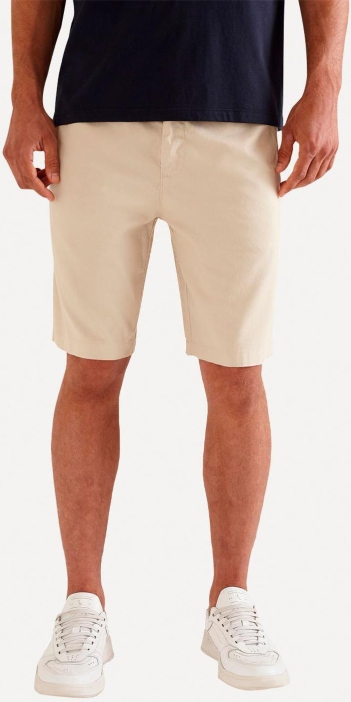Imagem principal Bermuda Reserva Masculina de Sarja Casual Iron Areia bege Reserva bege