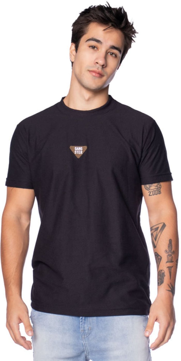 Camiseta Masculina Gangster Malha Texturizada