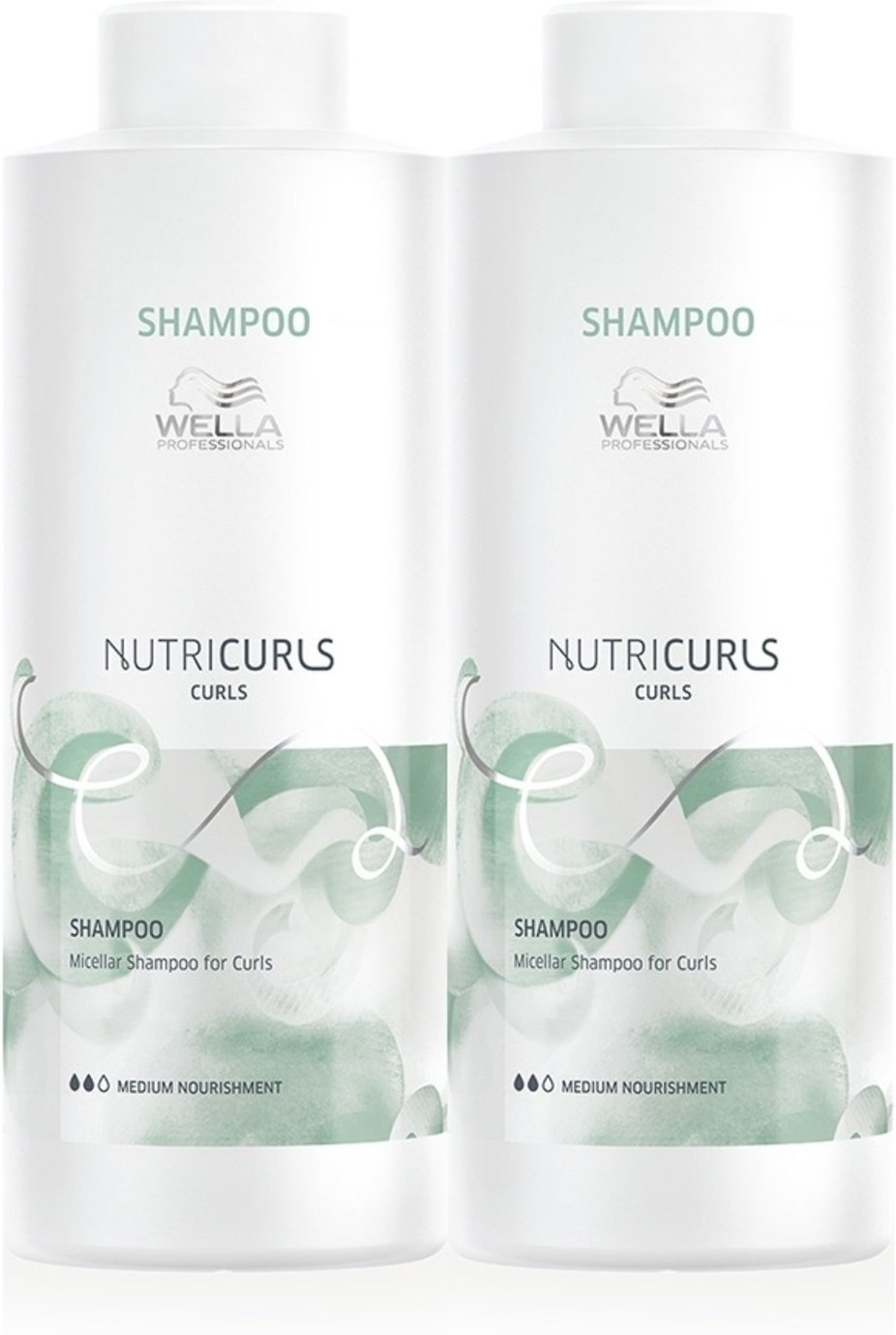 Kit Wella Professionals NutriCurls - Shampoo 1L (2 unidades)