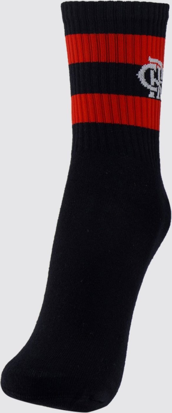 Imagem principal Meia Flamengo Esporte Preta e Vermelha Rikam preto Rikam preto