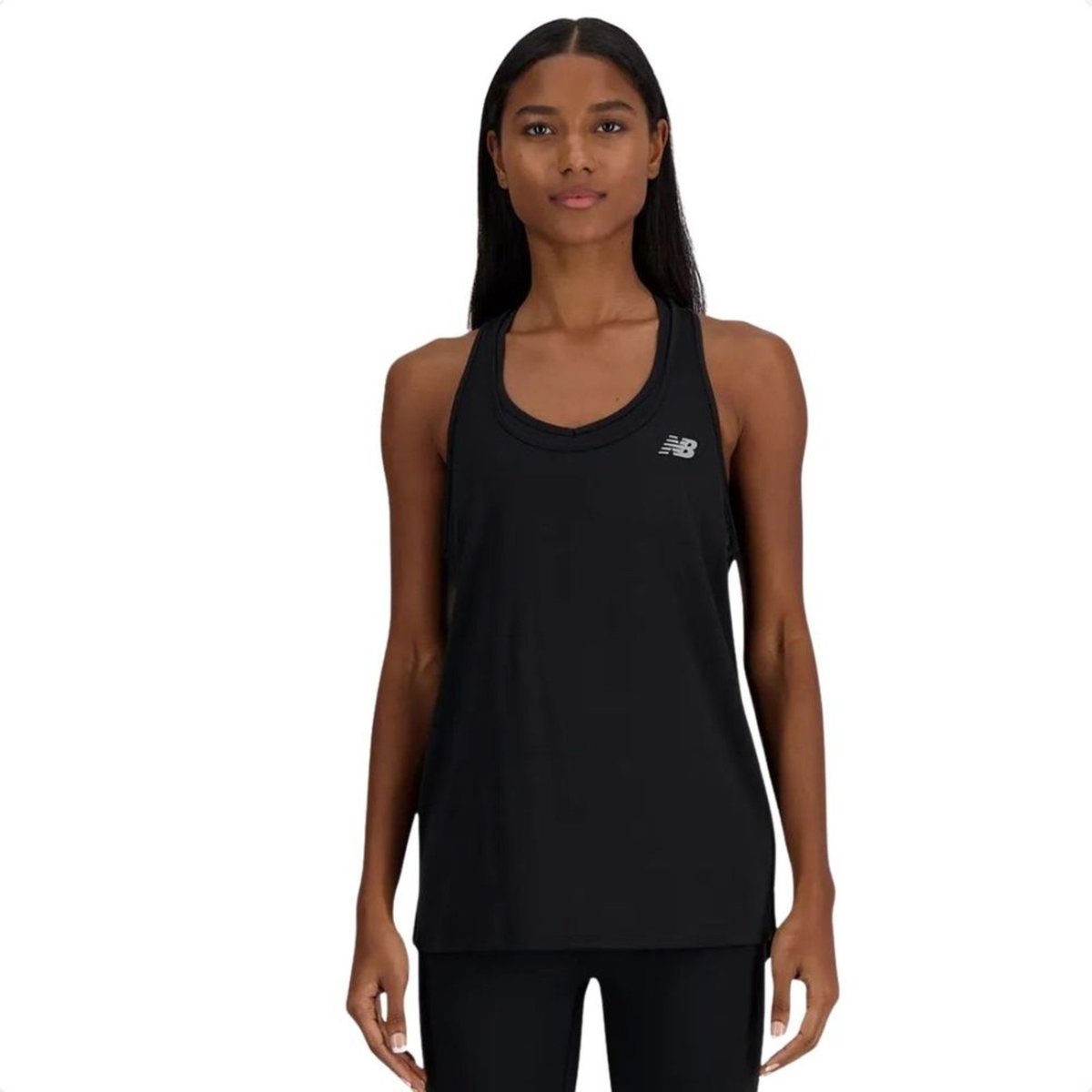 Imagem principal Camiseta Feminina Regata New Balance Sport Essentials Preta preto New Balance preto