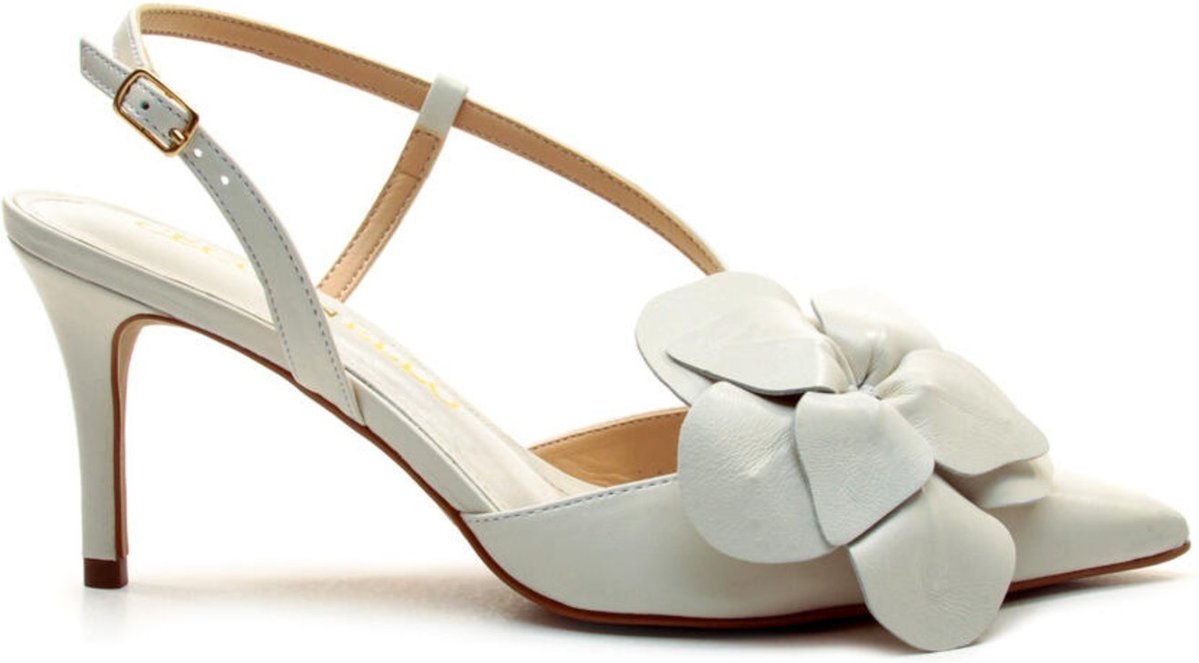 Imagem principal Slingback Couro Salto Médio Cecconello 2717008-1 branco Cecconello branco