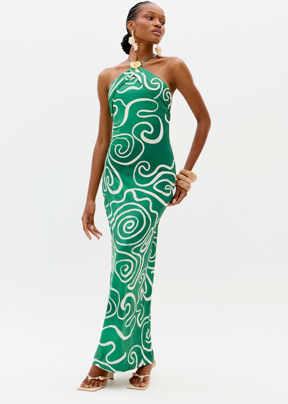 Vestido Feminino Lança Perfume Frente Única Super Midi