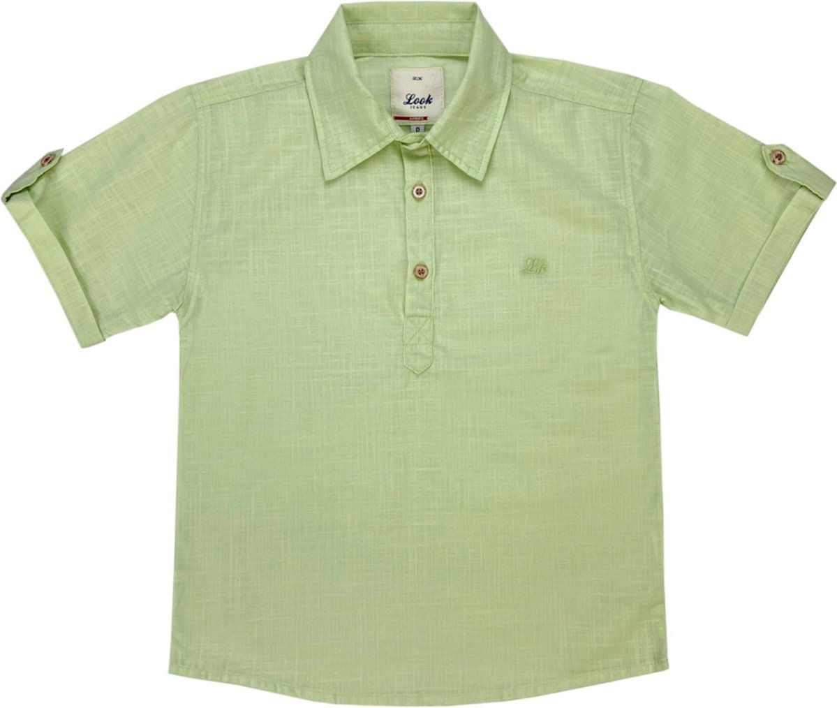 Imagem principal Infantil - Camisa Juvenil Look Jeans Tricoline verde Look Jeans verde