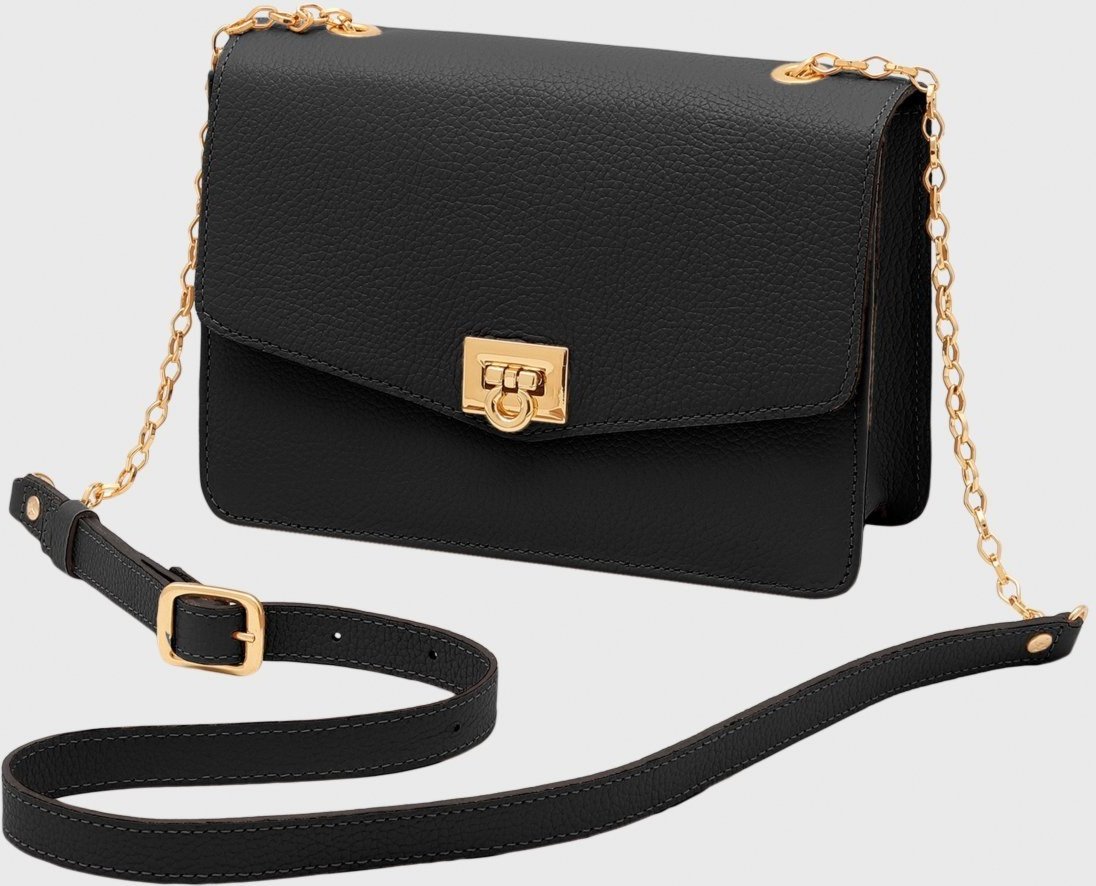 Imagem principal Bolsa Transversal Couro Mariart Margarida Preta preto preto