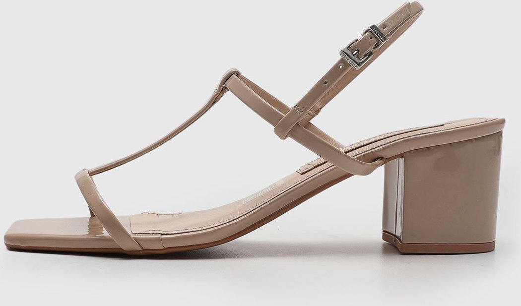 Sandália Feminina Santa Lolla Salto Bloco Bico Quadrado