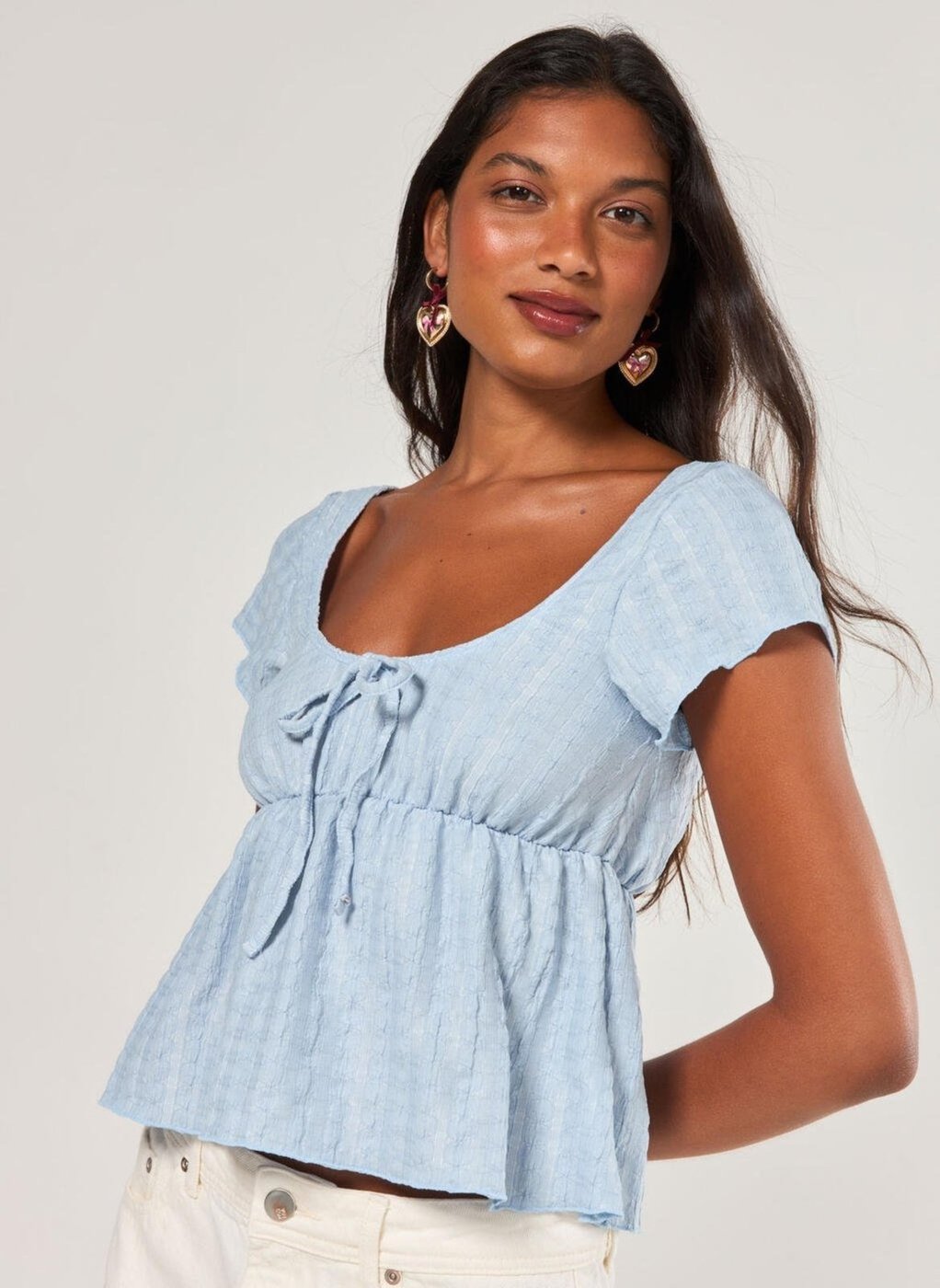 Imagem principal Blusa Tipo Batinha Clara Youcom azul Youcom azul