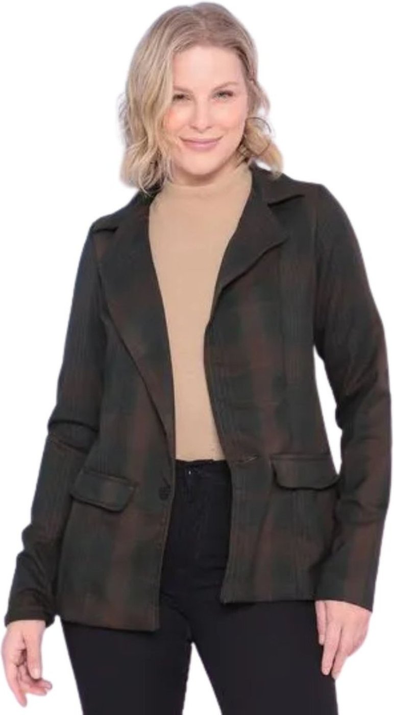 Blazer Xadrez Alfaiataria Verde