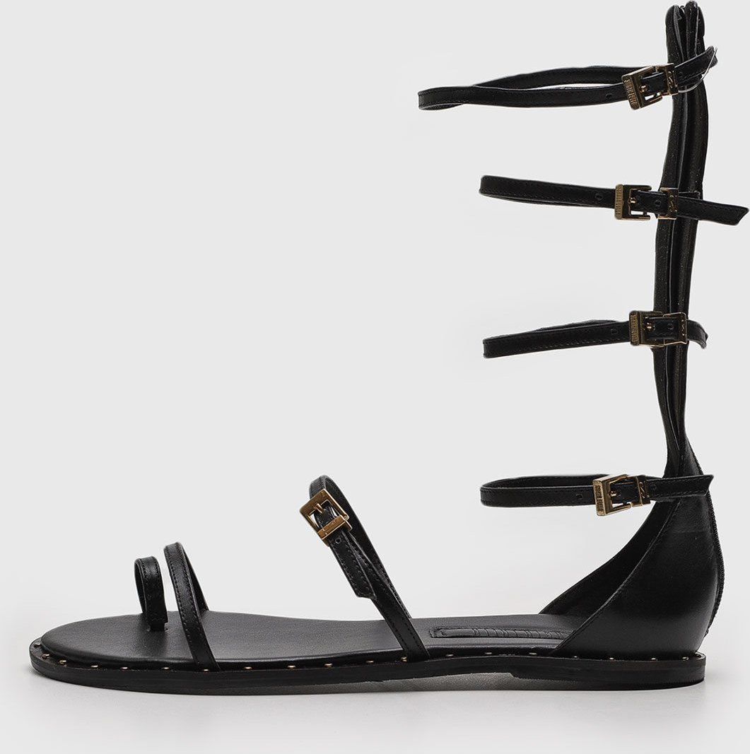 Sandália Santa Lolla Gladiadora Preta