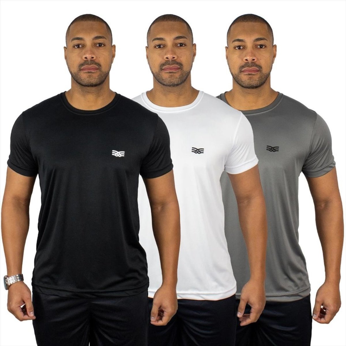 Imagem principal Kit 3 Camisetas Color Sports Masculinas Dry Basic Treino cinza COLOR SPORTS cinza