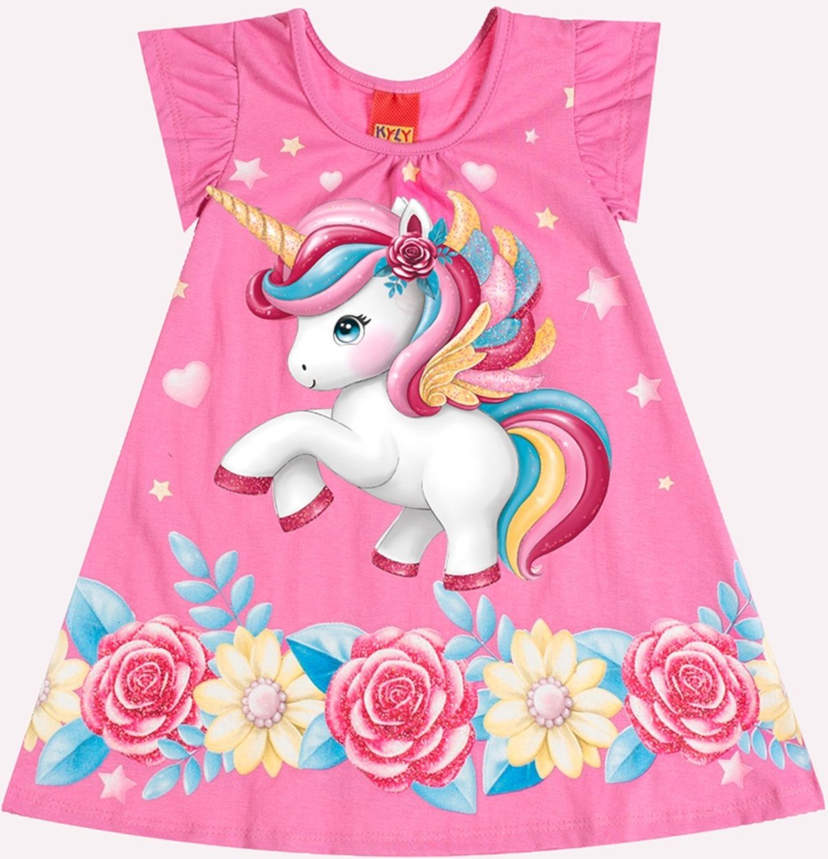 Imagem principal Infantil - Vestido Menina Unicórnio Kyly rosa Kyly rosa