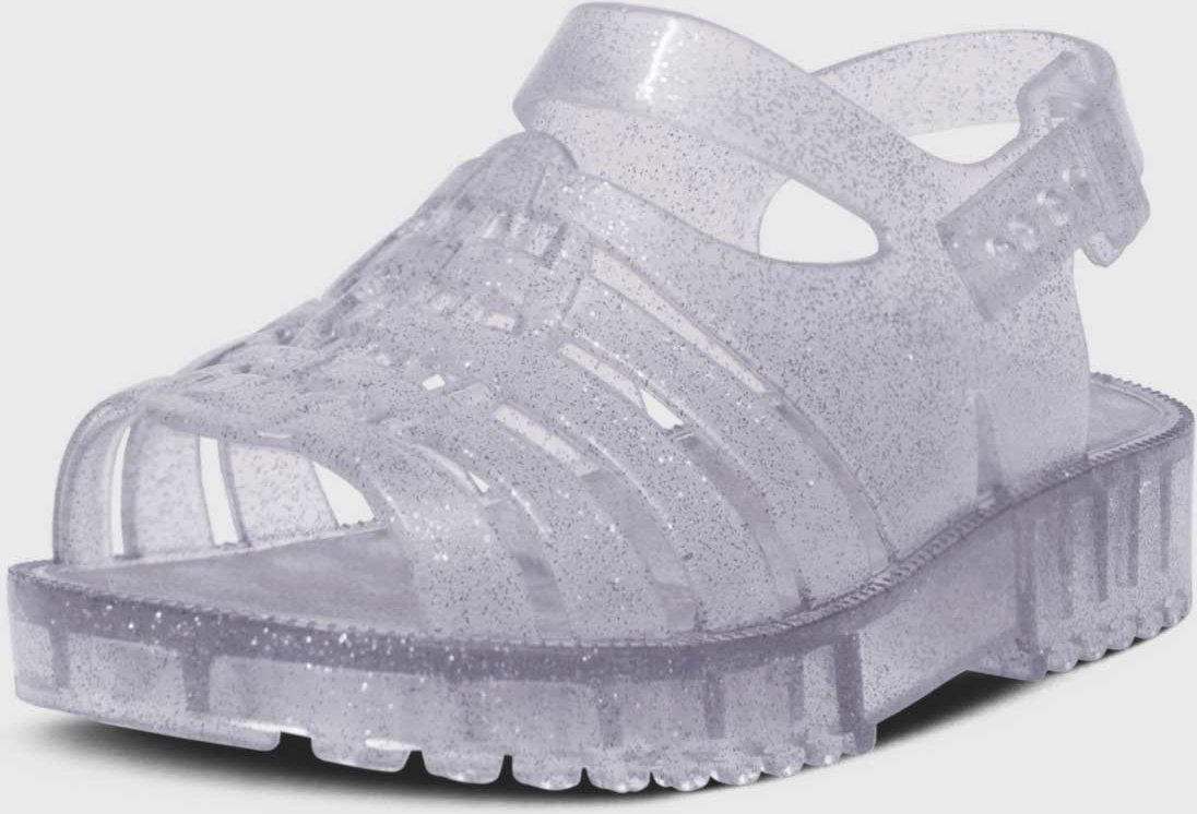 Imagem principal Infantil - Sandália Rasteira Pópidi Menina Emborrachada Glitter prata Pópidí prata