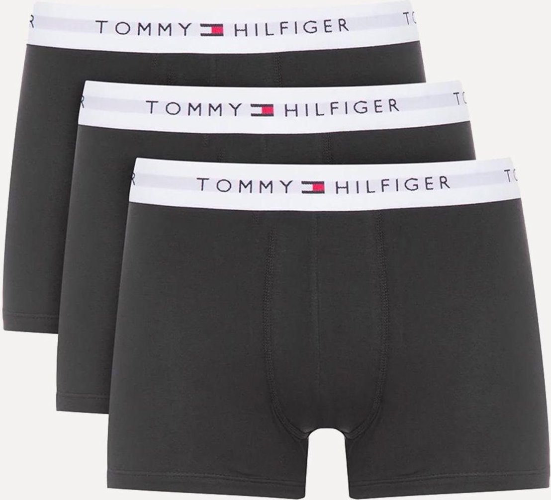 Imagem principal Cueca Tommy Hilfiger Cotton Stretch Trunk Preta Pack 3UN preto Tommy Hilfiger preto